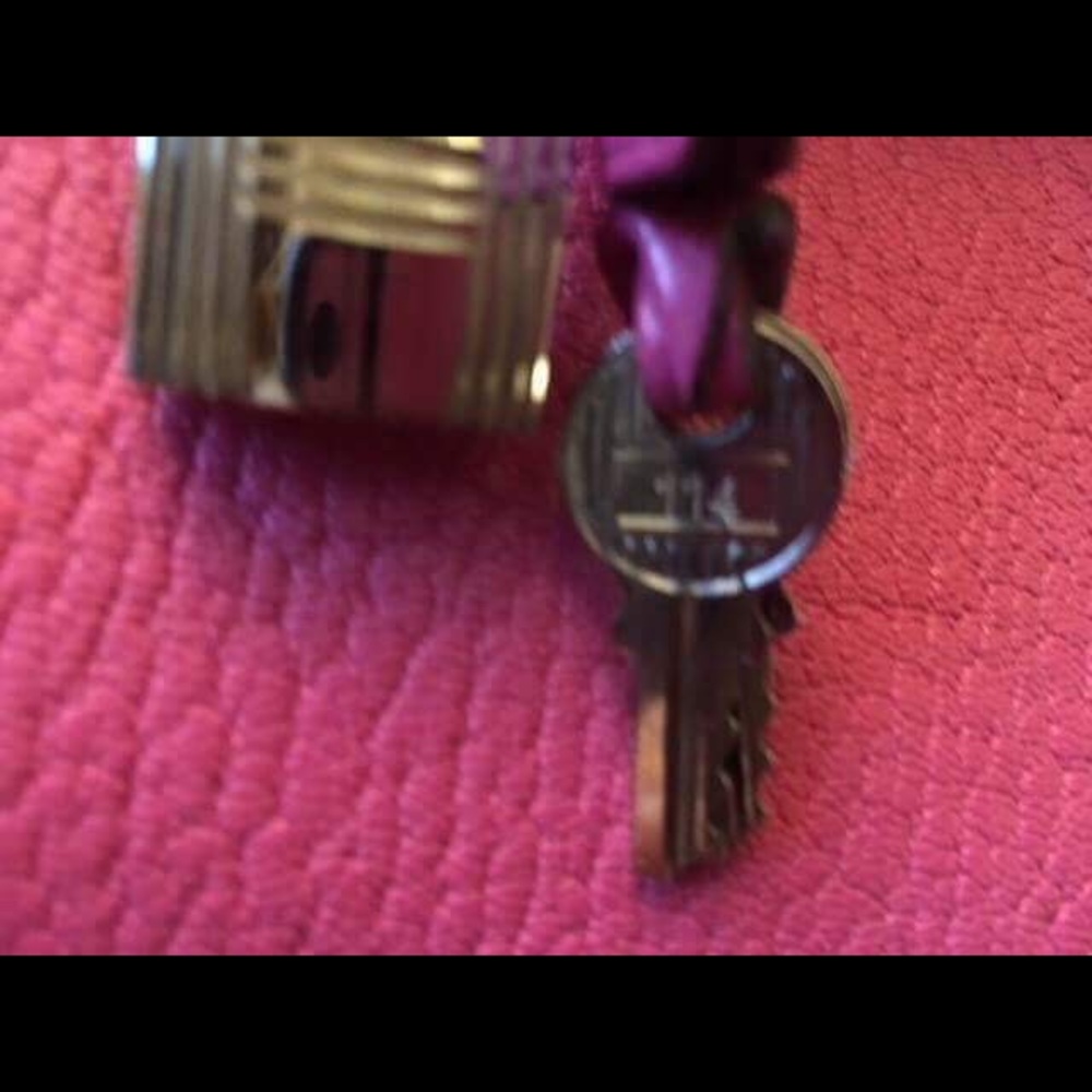 (SOLD) Hermes HAC 32 Birkin Fuschia Coromandel - Picture 6 of 8